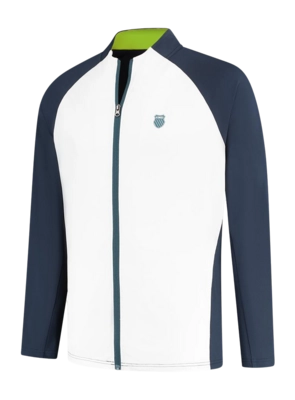 Blouson de Tennis K-Swiss Homme Hypercourt Tracksuit Jacket 6 Peacoat White