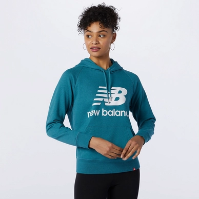 Trui New Balance Women Essentials Pullover Hoodie Deep Sea Heather