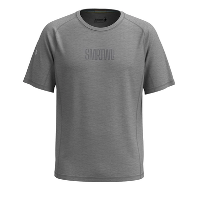 T-Shirt Smartwool Men Active Ultralite Graphic Short Sleeve Tee Light Grey Medium Grey Heather