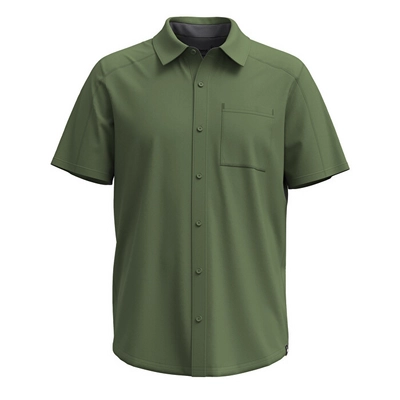Hemd Smartwool Everyday Short Sleeve Button Down Herren Fern Green