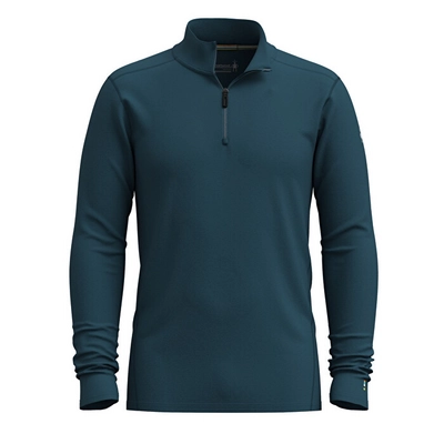 Ondershirt Smartwool Men Classic All-Season Merino Base Layer 1/4 Zip Boxed Twilight Blue