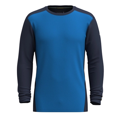 Undershirt Smartwool Men Classic All-Season Merino Base Layer Long Sleeve Boxed Laguna Blue-Deep Navy