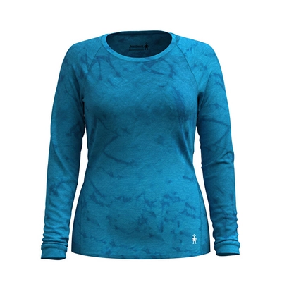 Ondershirt Smartwool Women Classic All-Season Merino Base Layer Long Sleeve Boxed Pool Blue Wash