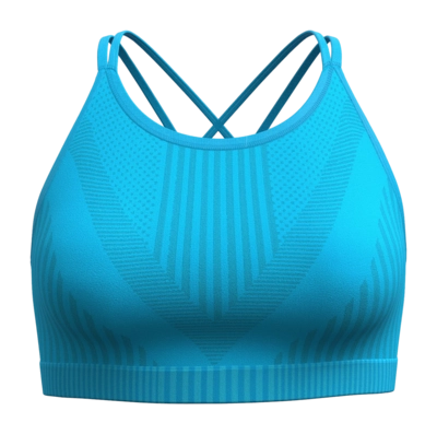 Sport BH Smartwool Women Intraknit Strappy Bra Pool Blue Heather