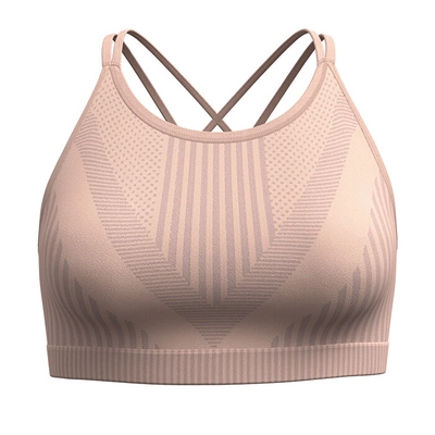 Sports Bra Smartwool Women Intraknit Strappy Bra Pink Sugar Heather