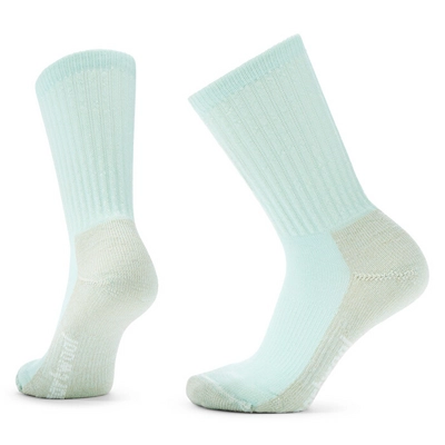 Hiking Socks Smartwool Women Hike Classic Edition Light Cushion Crew Socks Bleached Aqua