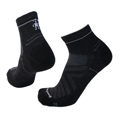 Hiking Socks Smartwool Unisex Hike Zero Cushion Ankle Socks Charcoal