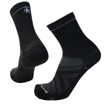 Hiking Socks Smartwool Unisex Hike Zero Cushion Crew Socks Charcoal