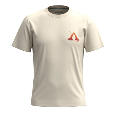 T-Shirt Smartwool Unisex Go Far Mountain Logo Slim Fit Almond 24