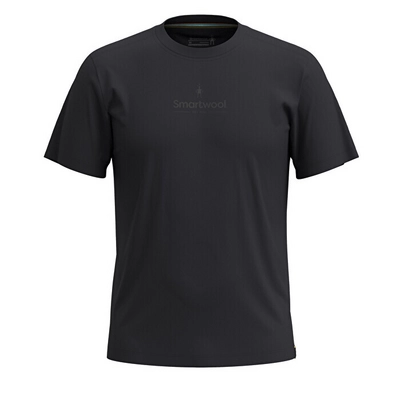 T-Shirt Smartwool Unisex Smartwool Logo Graphic Short Sleeve Tee Slim Fit Black