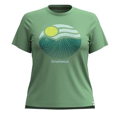 T-Shirt Smartwool Women Horizon View Graphic Short Sleeve Honey Dew