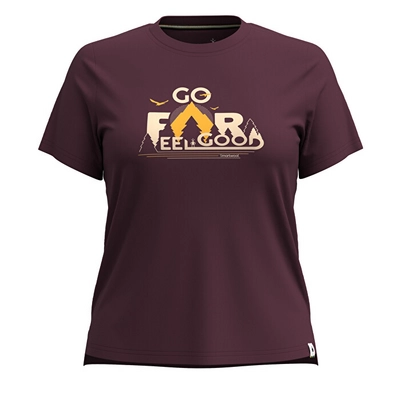 T-Shirt Smartwool Women Go Far Feel Good Graphic Short Sleeve Eggplant 24