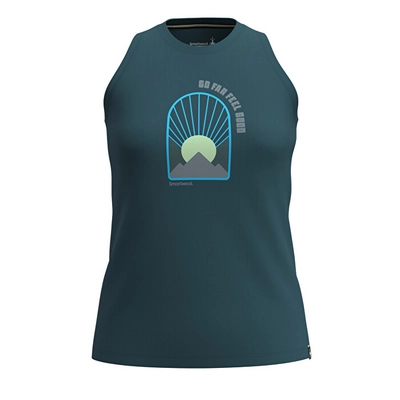 Top Tank Smartwool Women The Sun Will Rise Graphic Tank Twilight Blue