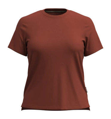T-Shirt Smartwool Women Perfect V-Neck Tee Pecan Brown