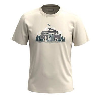 T-shirt Smartwool Unisex River from Graphic Short Sleeve Tee Slim Fit Almond '24