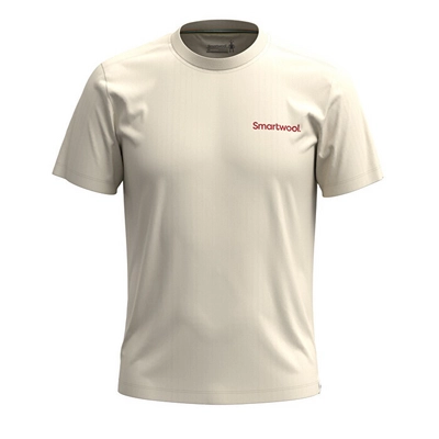 T-Shirt Smartwool Unisex Serotonin River Graphic Short Sleeve Tee Slim Fit Almond