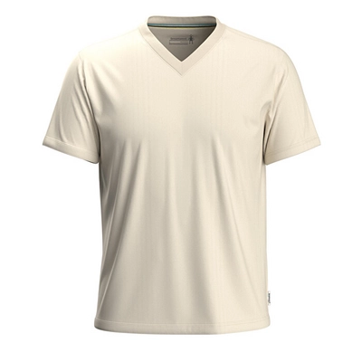 T-Shirt Smartwool Men Perfect V-Neck Tee Almond