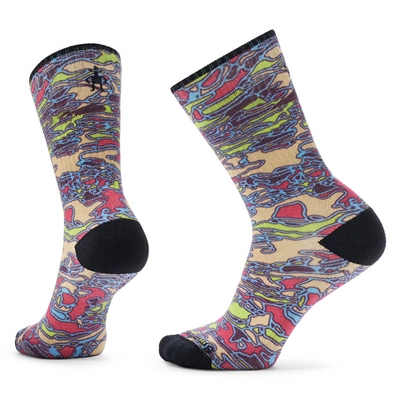 Socks Smartwool Unisex Athletic Art of the Outdoors Print Crew Socks Power Pink