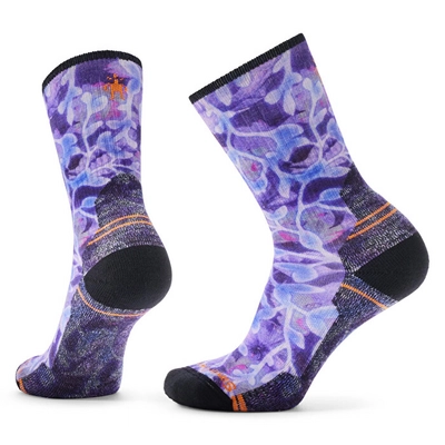 Wandelsok Smartwool Women Hike Light Cushion New Print 1 Crew Socks Purple Iris