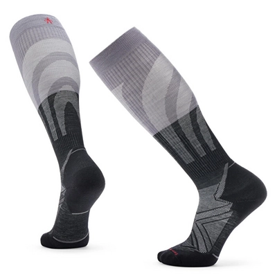 Chaussettes de Course Smartwool Unisexe Run Targeted Cushion Compression OTC Socks Black