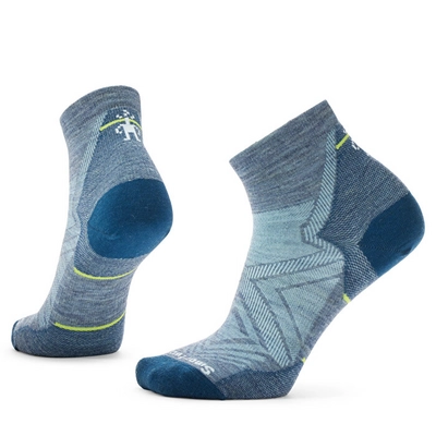 Running Socks Smartwool Women Run Zero Cushion Ankle Socks Pewter Blue