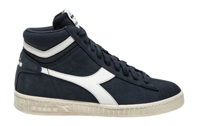 Diadora Women Game L High Suede Waxed Blue Denim