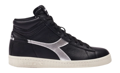 Diadora Women Game L High Waxed Metal Black  Silver Dd