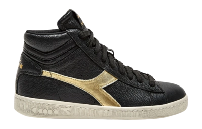 Sneaker Diadora Game L High Waxed Metal Damen Black Gold