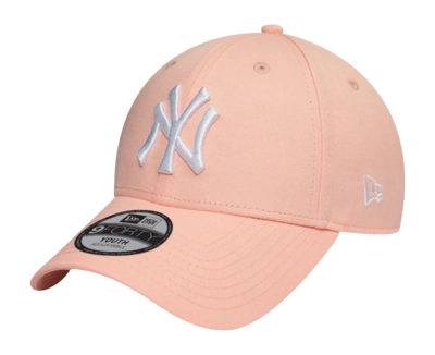 Cap New Era Kids League Essential 9FORTY New York Yankees Baby Pink White - Youth 25