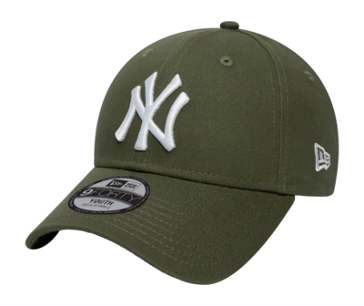 Kappe New Era League Essential 9FORTY New York Yankees Kinder Khaki / White