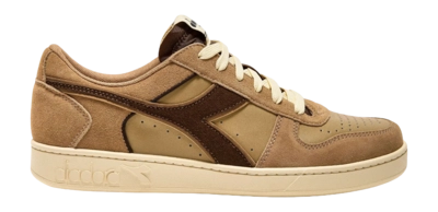 Diadora Men Magic Basket Low Suede Leather Beige Croissant