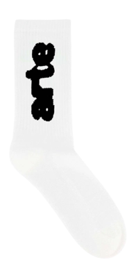 Chaussettes Arte Antwerp Homme Blurred Vertical White