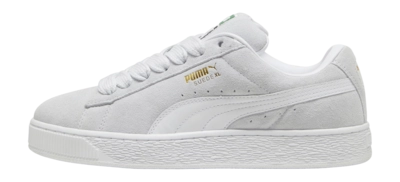 PUMA Unisex Suede XL Silver Mist White