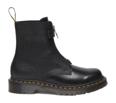 Dr. Martens Women 1460 Pascal Front Zip Black Wanama Black Milled Nappa