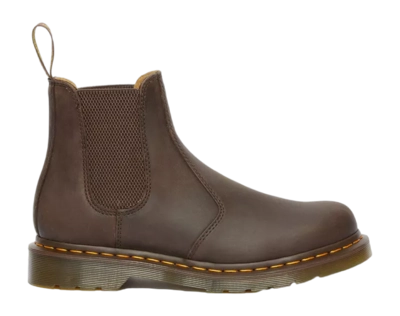Boots Dr. Martens Men 2976 Yellow Stitch Dark Brown Crazy Horse 24