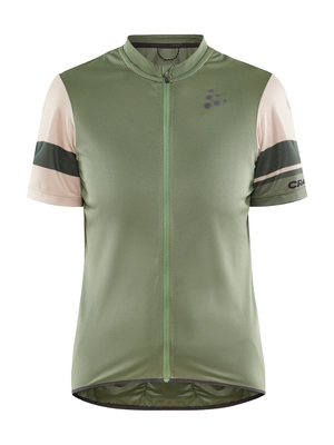 Fietsshirt Craft Women Core Endurance Logo Jersey Jade Ecru 23