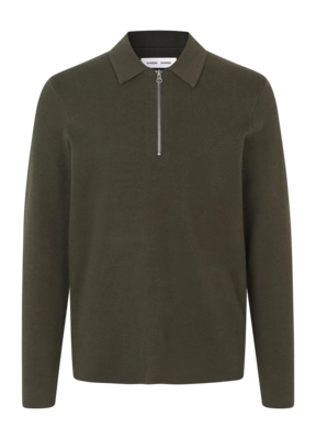 Polo Samsoe Samsoe Homme Guna Half Zip Forest Night