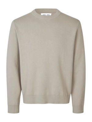 Pull Col Rond Samsoe Samsoe Men Saniklas Sweater Abbey Stone