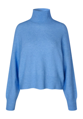 Rollkragenpullover Samsoe Samsoe Nola Damen Subdued Blue