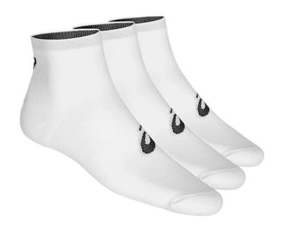 Sok Asics Unisex Quarter White (3-pack)