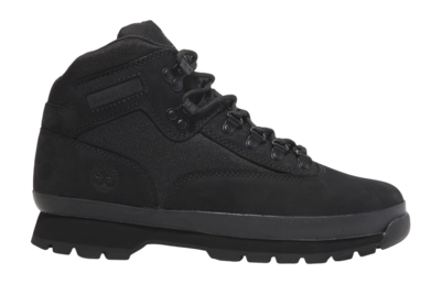 Boots Timberland Men Euro Hiker Mid Black Nubuck Fashionchaussures