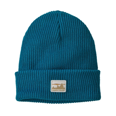 Mütze Patagonia Logo Beanie Kids Belay Blue