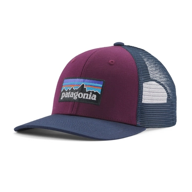 Kappe Patagonia P-6 Logo Trucker Hat Night Plum