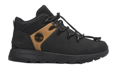 Baskets Timberland Enfant Sprint Trekker Mid Bungee Black Nubuck W Wheat