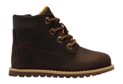 Bottines Timberland Toddler Pockey Pine Mid W/Zip Dark Brown