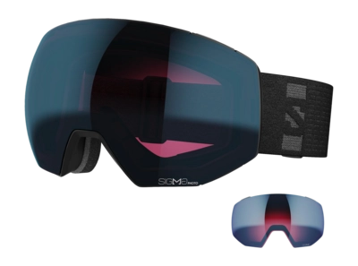 Ski Goggles Salomon Unisex Radium Prime Sigma Photo Black Sky Blue Ice Blue