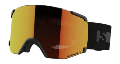 Skibril Salomon Unisex S/View Black Mid Red