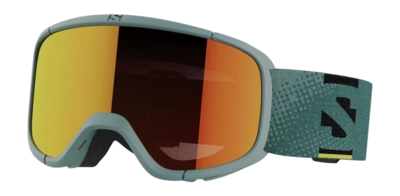 Skibrille Salomon Lumi Kinder Atlantic Blues Mid Red