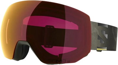 Skibril Salomon Radium Pro Sigma Olive Night/Sigma Poppy Red + Sigma Clear