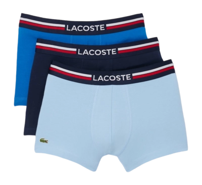 Boxershort Lacoste Men 5H3386 Navy Blue/Kingdom-Overview (Set van 3)